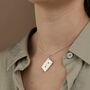 Engraved Sterling Silver Cassette Tape Necklace, thumbnail 3 of 7