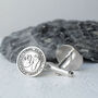 Silver Handprint And Footprint Cufflinks For Dad, thumbnail 2 of 4