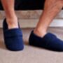Snugtoes Mens Heated Slippers Navy, thumbnail 4 of 7