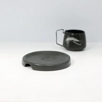 Hic Ceramics Handmade Tea Saucer And Cup Set, 2 of 3