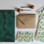 Dandelion Linocut Flower Notecards Set Of Eight, thumbnail 2 of 7