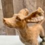24cm Wind In The Face Dog In Boots Figurine Ornament Country Decor Dog Lover Gift, thumbnail 2 of 7