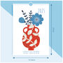 2025 Floral Illustrated Mini Wall Calendar, thumbnail 5 of 6