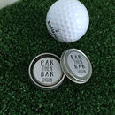 Personalised 'par Then Bar' Golf Ball Marker By Hope And Halcyon ...