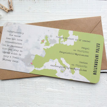 Boarding Pass Save The Date Vintage Style, 9 of 10