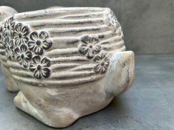 Adorable Rabbit Flower Pot For Indoor Plant Rabbit Gift, 6 of 9