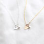 Personalised Tiny Heart And Pearl Necklace, thumbnail 4 of 5