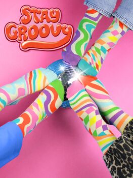 United Oddsocks Stay Groovy Ladies Gift Box Set, 3 of 3