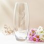 Engraved May Birth Flower 'Lily Of The Valley' Vase, thumbnail 1 of 7