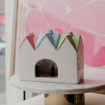 Cottagecore Pastel House Incense Burner Tealight Holder, 2 of 6