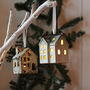 Hanging Ceramic Light Up House, thumbnail 3 of 3