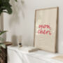 Mon Cheri French Typography Poster, thumbnail 5 of 5