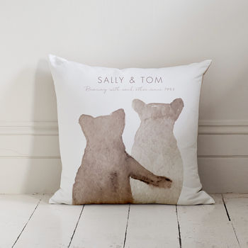 Personalised Bear Love Cushion, 4 of 7