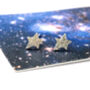 Well Done Exam Graduation Sterling Silver Tiny Star Earrings, thumbnail 12 of 12
