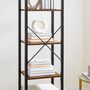 Five Tier Bookcase Storage Unit Industrial Steel Frame, thumbnail 7 of 12