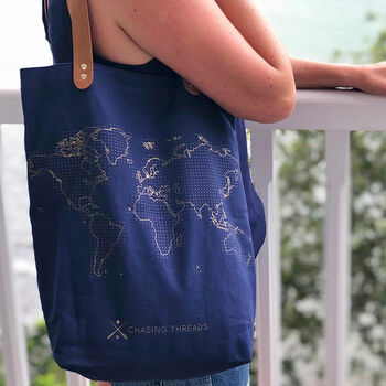 Stitch Your Travels Tote Bag Kit, 9 of 12