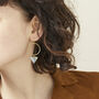 Fair Trade Recycled Paper Drop Hoop Triangle Earrings, thumbnail 9 of 12