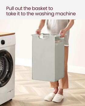 Multi Compartment Laundry Hamper With Removable Bags, 8 of 9