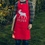 Personalised Snow Animals Kids Apron, thumbnail 4 of 8