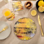 Yellow Pattern Round Placemat 'Nomad Texture', thumbnail 1 of 1