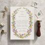 Spring Flowers Oval Invitation Suite, thumbnail 12 of 12