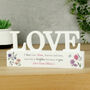 Personalised Wild Flowers Love Ornament, thumbnail 2 of 5