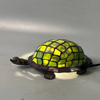 Turtle Tiffany Table Lamp, Home Decor, Animal Lighting, 2 of 11