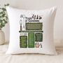 80th Birthday Gift For Gardeners Personalised Cushion, thumbnail 1 of 9
