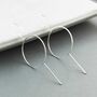 Sterling Silver Statement Circle Ear Climber Earrings, thumbnail 3 of 5
