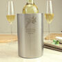 Engraved Botanical Wine Cooler – Wedding Gift Idea, thumbnail 2 of 3
