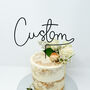 Personalised Wire Cake Topper, thumbnail 1 of 5