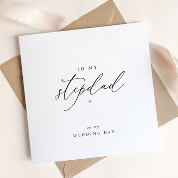 To My Stepddad On My Wedding Day Card, 3 of 4