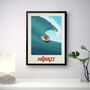 Hawaii Surf Poster, thumbnail 3 of 6