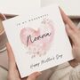 Floral Heart Mothers Day Card For Nonna Or Grandma, thumbnail 1 of 7
