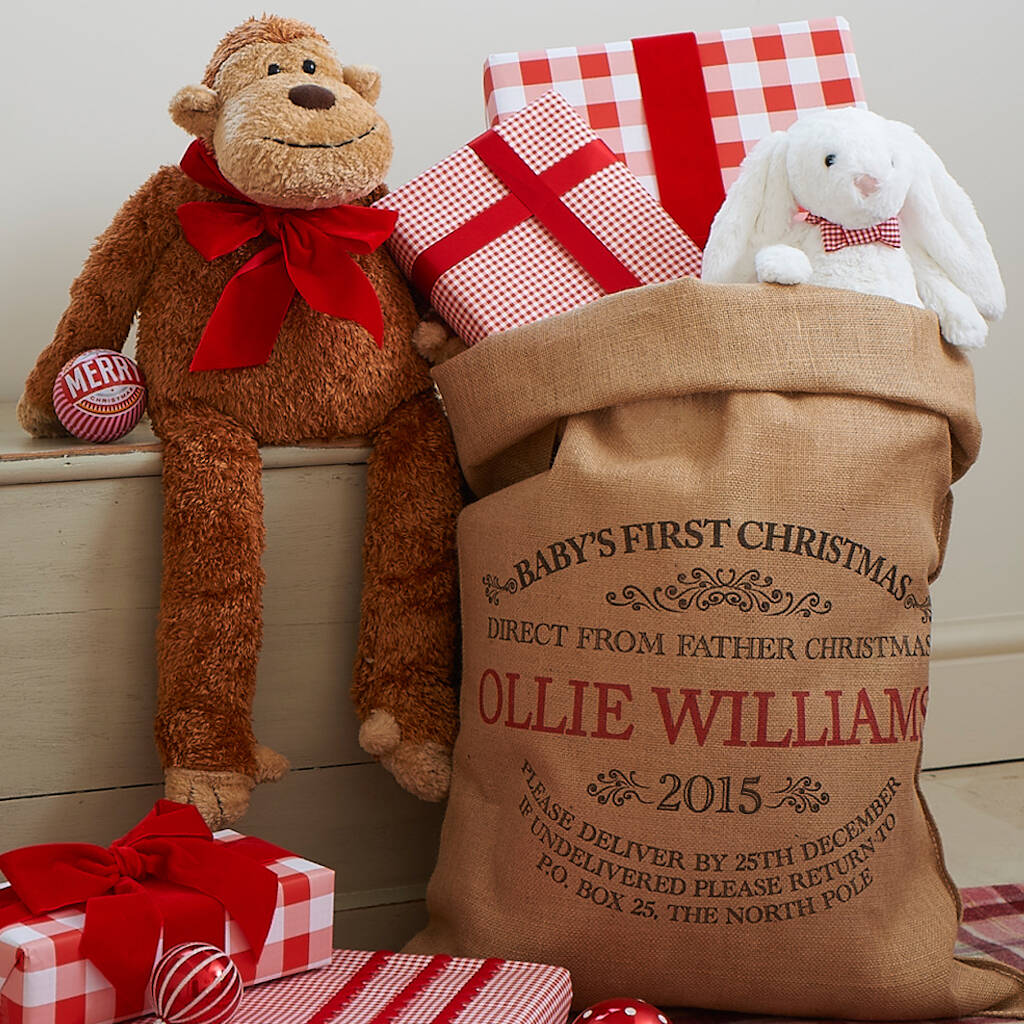 plush christmas sack