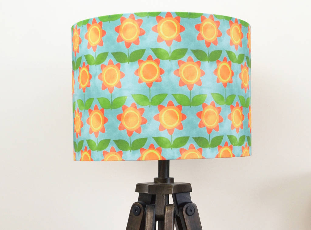 floral lampshade by ceridwen hazelchild design
