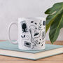 Book Lover's Favourite Things Mug, thumbnail 2 of 3