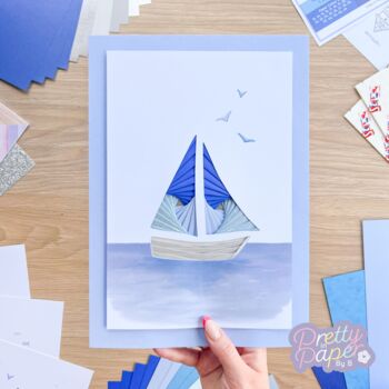 Coastal Calm Paper Craft Wall Art Kit, 4 of 6