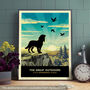 Spaniel Heathland Dog Walking Christmas Card, thumbnail 8 of 9