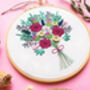 Winter Bouquet Embroidery Kit, thumbnail 5 of 5