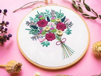 Winter Bouquet Embroidery Kit, 5 of 5