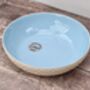 Blue And Cream Diamond Patterned Pasta/Serving Bowl, 22cm, thumbnail 2 of 2