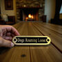 Dog's Roaming Loose Metal Door Sign Modern, thumbnail 4 of 6