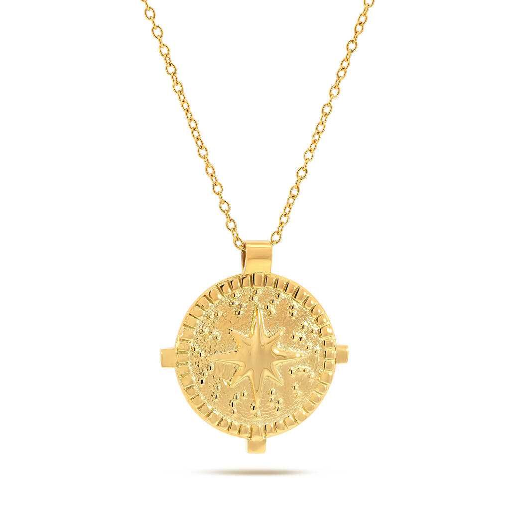 Statement Star Coin Charm Necklace