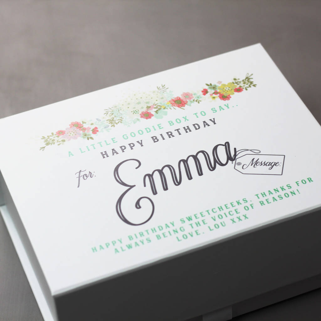 Personalised Birthday Gift Keepsake Box By Lou Brown Designs