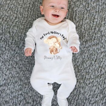 First Mother's Day Baby Grow Monkey, 2 of 2