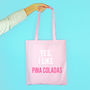 'Yes I Like Pina Coladas' Tote Bag, thumbnail 3 of 3
