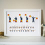 Daddy Semaphore Flags Print, thumbnail 1 of 3