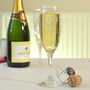 Engraved 18th Birthday Champagne Flute Wreath Design, thumbnail 2 of 5