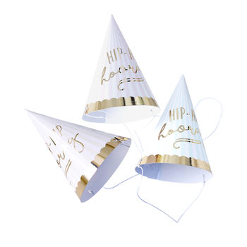 Pastel And Gold Foiled Party Celebration Hats, 2 of 3